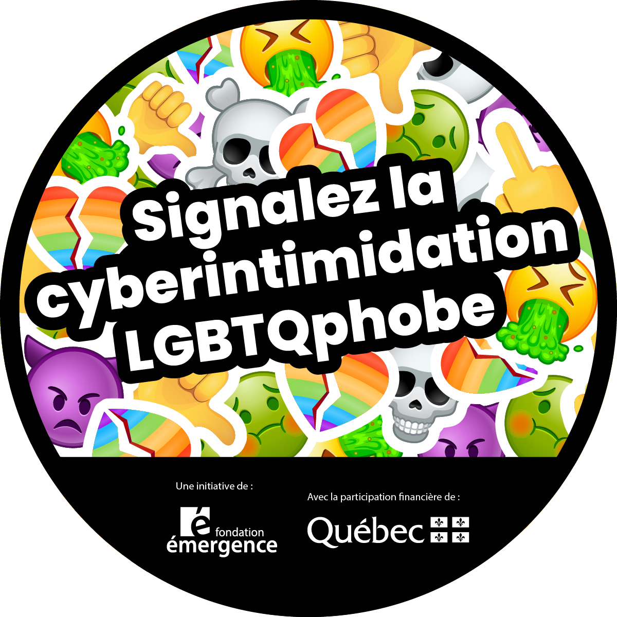 Autocollants et macarons