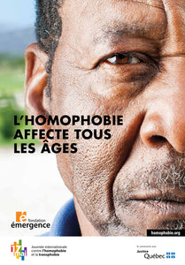 Affiche L'homophobie affecte tous les âges